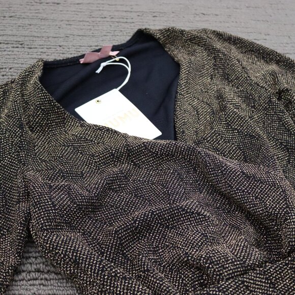 NWT Show Me Your Mumu Kimora Wrap Dress - Squiggle Sparkle Knit Size Small - Picture 6 of 7